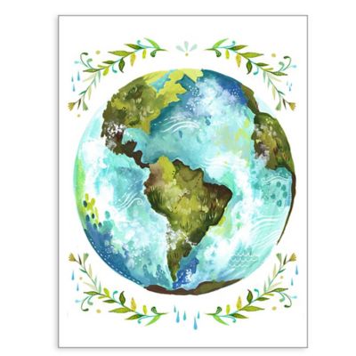 GreenBox Art® Dear Earth 18-Inch x 24-Inch Wall Art | Bed Bath and ...