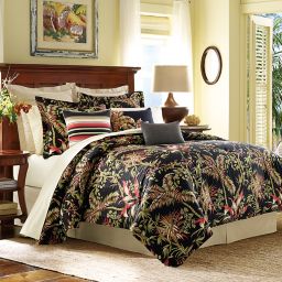 Tommy Bahama® Jungle Drive Comforter Set in Black