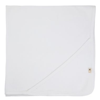 Burt's Bees Baby&reg; Organic Cotton Knit Terry Hooded Towel in Cloud. View a larger version of this product image.
