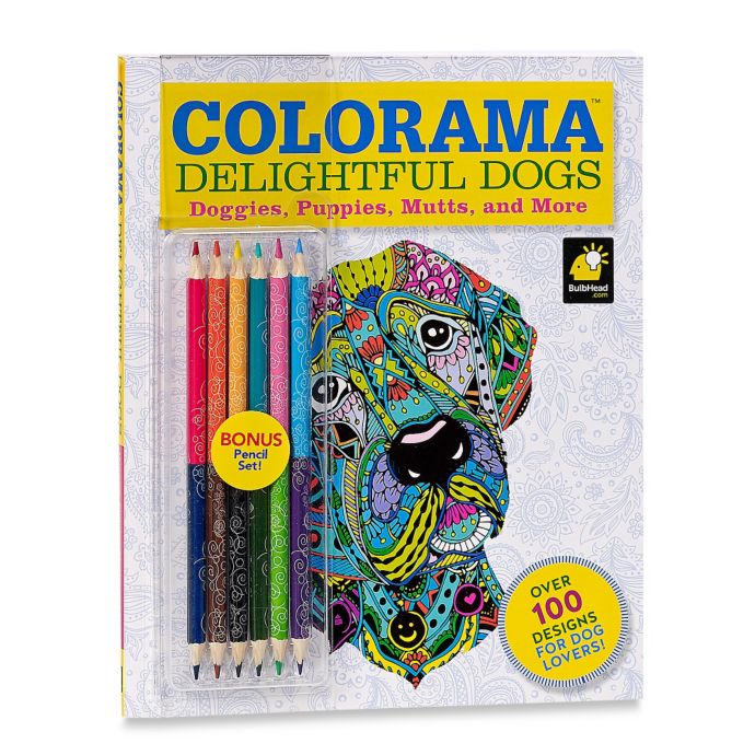 Colorama™ Delightful Dogs Coloring Book with Pencils | Bed Bath & Beyond