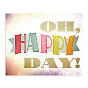 Greenbox Art 18-Inch x 24-Inch &quot;Oh Happy Day&quot; Posters That Stick Wall Decal