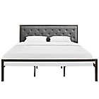 Alternate image 2 for Modway Mia Fabric Bed Frame