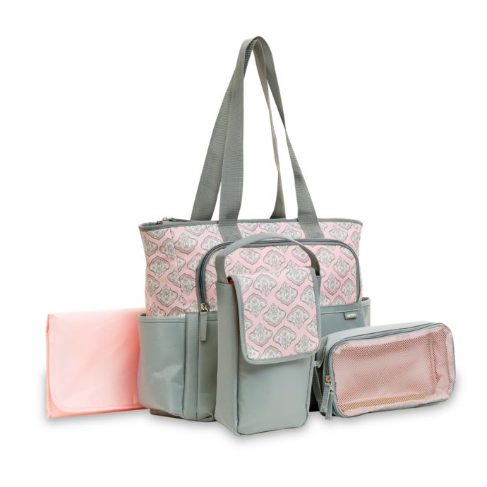 carters grey diaper bag