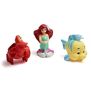 Disney&reg; The Little Mermaid 3-Pack Bath Squirt Toys. View a larger version of this product image.