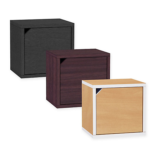 Alternate image 1 for Way Basics Tool-Free Assembly zBoard paperboard Connect Storage Cube with Door