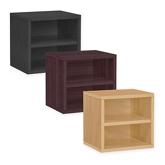 Alternate image 1 for Way Basics Tool-Free Assembly Stackable Connect Shelf Storage Cube