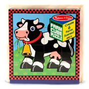 Melissa & Doug&reg; Wooden Farm Cube Puzzle