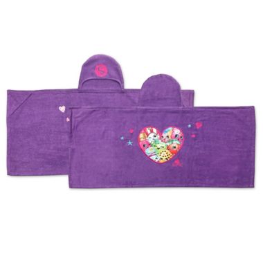 Shopkins "I Love Shopkins" Hooded Towel. View a larger version of this product image.