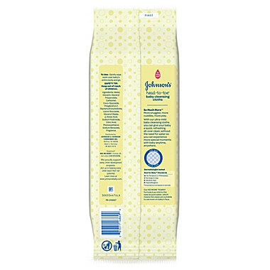 Johnson & Johnson&reg; Head-to-Toe&reg; 15-Count Baby Cleansing Cloths. View a larger version of this product image.
