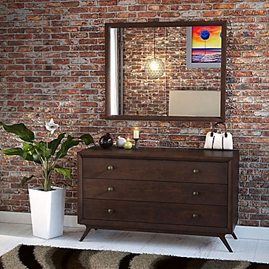 Modway Tracy Dresser and Mirror in Brown. View a larger version of this product image.