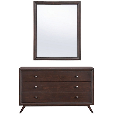 Modway Tracy Dresser and Mirror in Brown. View a larger version of this product image.