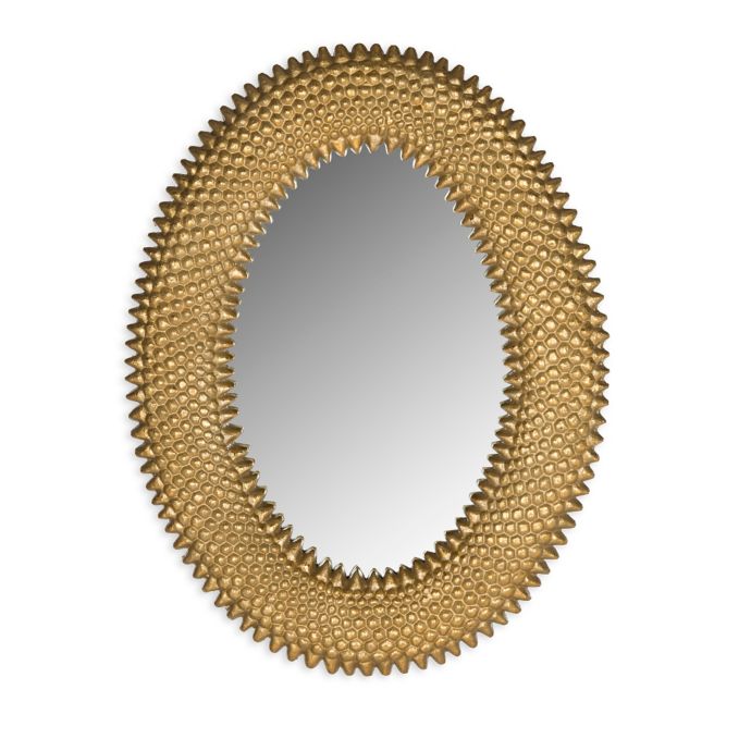 Safavieh Perugia Oval Mirror in Antique Gold | Bed Bath & Beyond