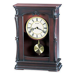 Bulova Abbeville Table Clock in Walnut