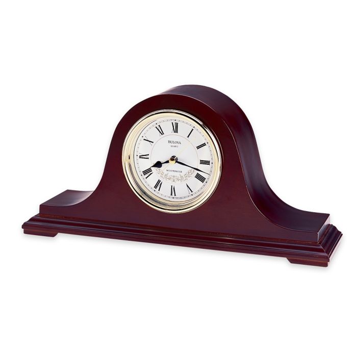 Bulova Annette Ii Table Clock In Walnut Bed Bath Beyond