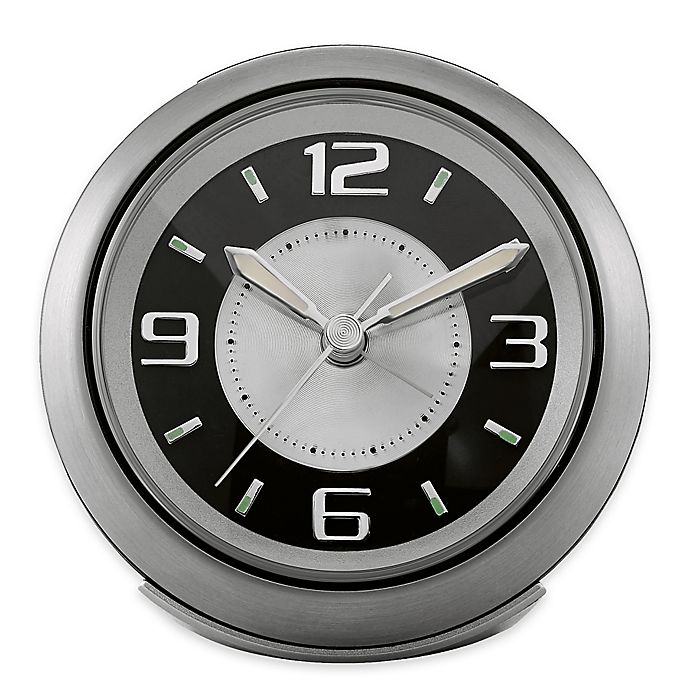Bulova Lite Night Round Alarm Clock In, Bulova Alarm Clock