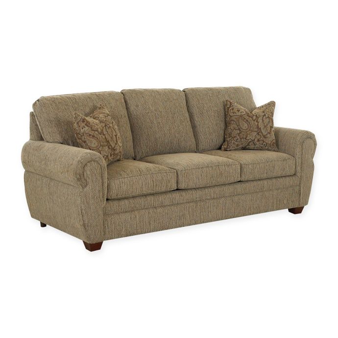  Klaussner Westbrook Queen Sofa Sleeper in Cactus Bed 