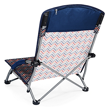 Picnic Time&reg; Tranquility Portable Beach Chair in Chevron Print. View a larger version of this product image.