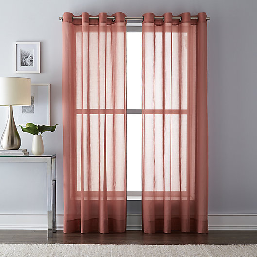 Alternate image 1 for Wamsutta® Grommet Top Sheer Window Curtain Panel (Single)