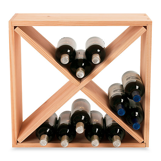Bottle box wooden with Window and Drawer 4 accessories