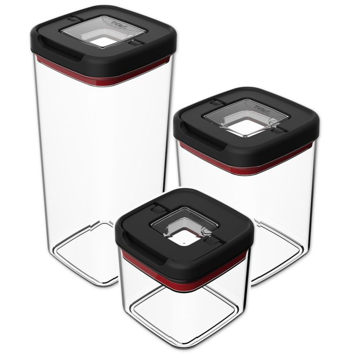 Space Saving Tfal Ingenio 5piece Dry Storage Removable Container Set Lever Stand For Sale Online Ebay