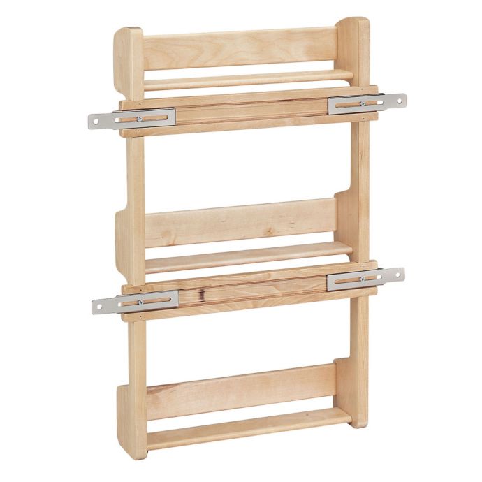 Rev A Shelf 4sr 18 Cabinet Door Mount Wood 3 Shelf Spice