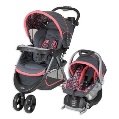 baby trend coral floral travel system