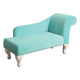 HomePop Kids Chaise Lounge in Turquoise