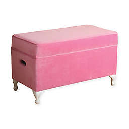 KinFine HomePop Diva Storage Bench in Pink