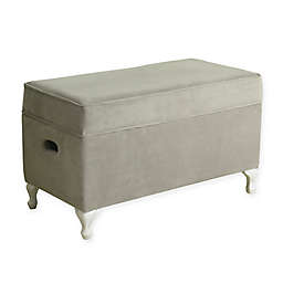 KinFine HomePop Diva Storage Bench in Grey