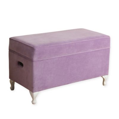 KinFine HomePop Diva Storage Bench in Lavender