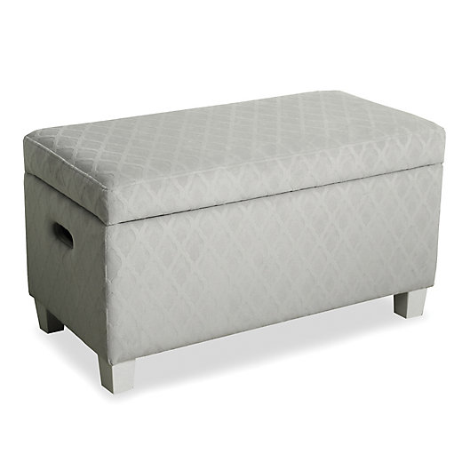 Alternate image 1 for KinFine HomePop Cameron Storage Bench in Grey