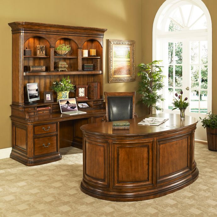 Turnkey Winsome Executive Desk In Dark Wood Bed Bath Beyond