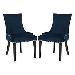 Safavieh Lester Dining Chairs in Navy (Set of 2)