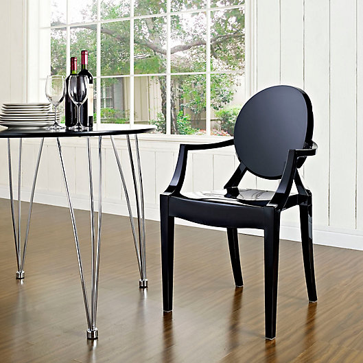 Modway Ghost Side Chair Set in Black