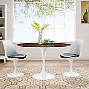 Modway Lippa Oval-Shaped Wood Top Dining Table