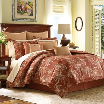 Tommy Bahama® Cayo Coco Duvet Cover Set in Rust | Bed Bath ...