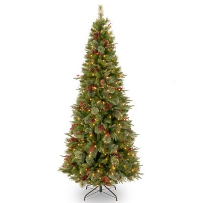 tree slim christmas national company feel ft lights artificial colonial clear lane winter pine lit pre avalon hinged trees dcor