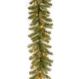 National Tree Company 9-Foot Downswept Douglas Fir Pre-Lit Christmas Garland with Clear Lights