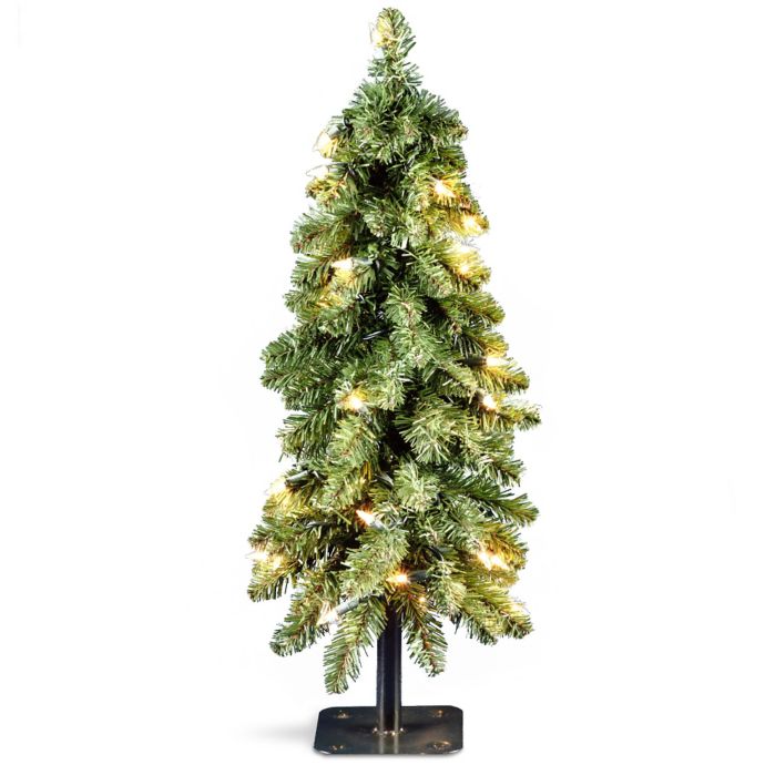 National Tree Downswept PreLit Christmas Forestree with Clear Lights