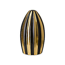 Emissary Lux Vase in Black/Gold