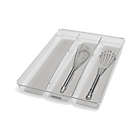 Alternate image 0 for madesmart&reg; Clear Collection 3-Compartment Large Utensil Tray
