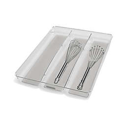 madesmart® Clear Collection 3-Compartment Large Utensil Tray