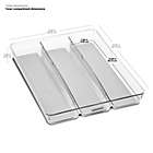 Alternate image 3 for madesmart&reg; Clear Collection 3-Compartment Large Utensil Tray