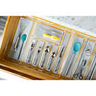 Alternate image 2 for madesmart&reg; Clear Collection 6-Compartment Large Flatware Organizer