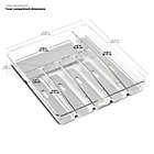 Alternate image 3 for madesmart&reg; Clear Collection 6-Compartment Large Flatware Organizer