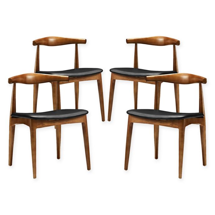 Modway Tracy Dining Side Chairs in Black (Set of 4) Bed Bath & Beyond