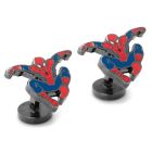 Alternate image 1 for Marvel&reg; Spider-Man Black-Plated Transparent Enamel Cufflinks