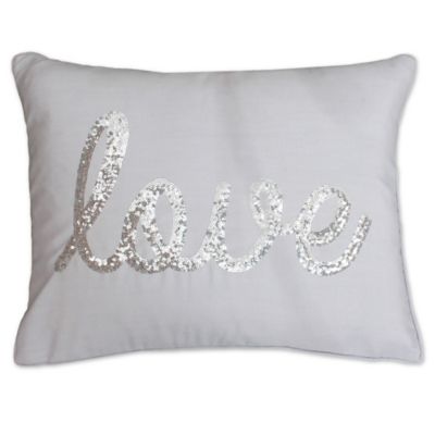 long sequin pillow