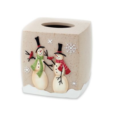 snowman tissue box cover