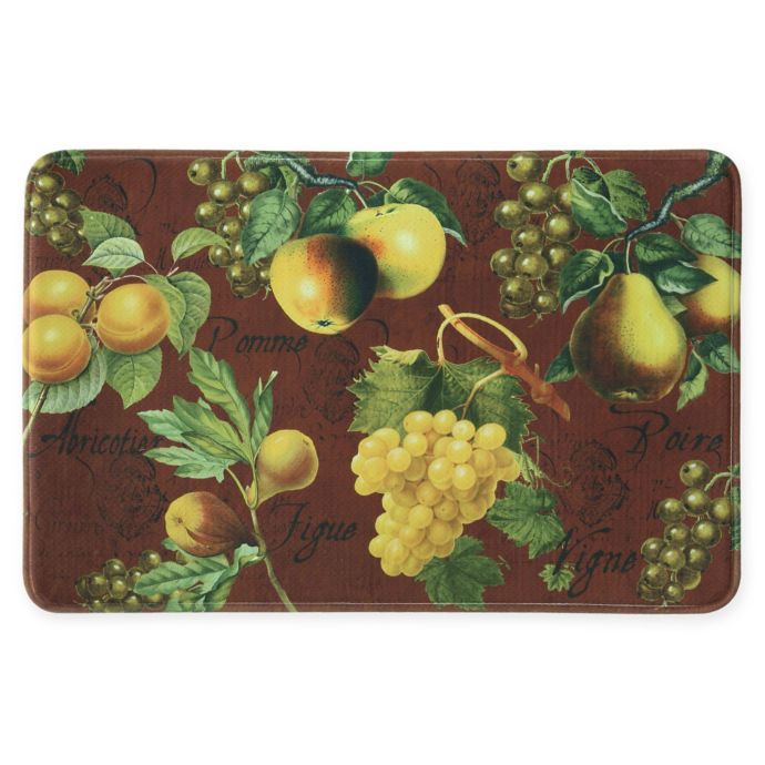 Bacova 22 Inch X 35 Inch Botanical Fruit Memory Foam Kitchen